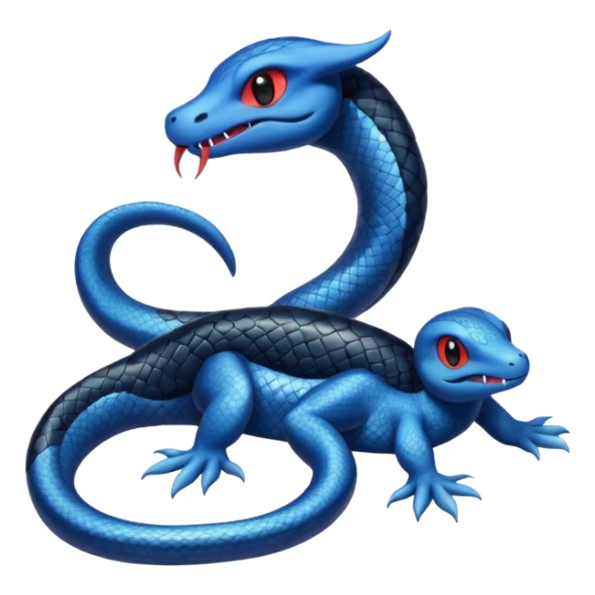 Salandit-Piplup-Seviper-fusion sticker