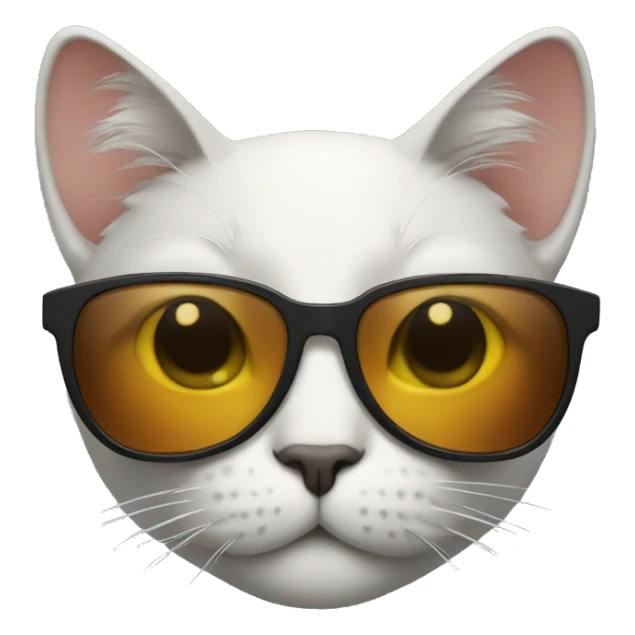 Cat with sunglasses sticker