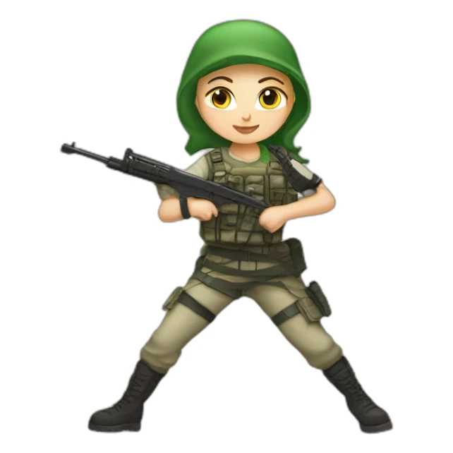 Freedom white girl fighter from Palestine sticker
