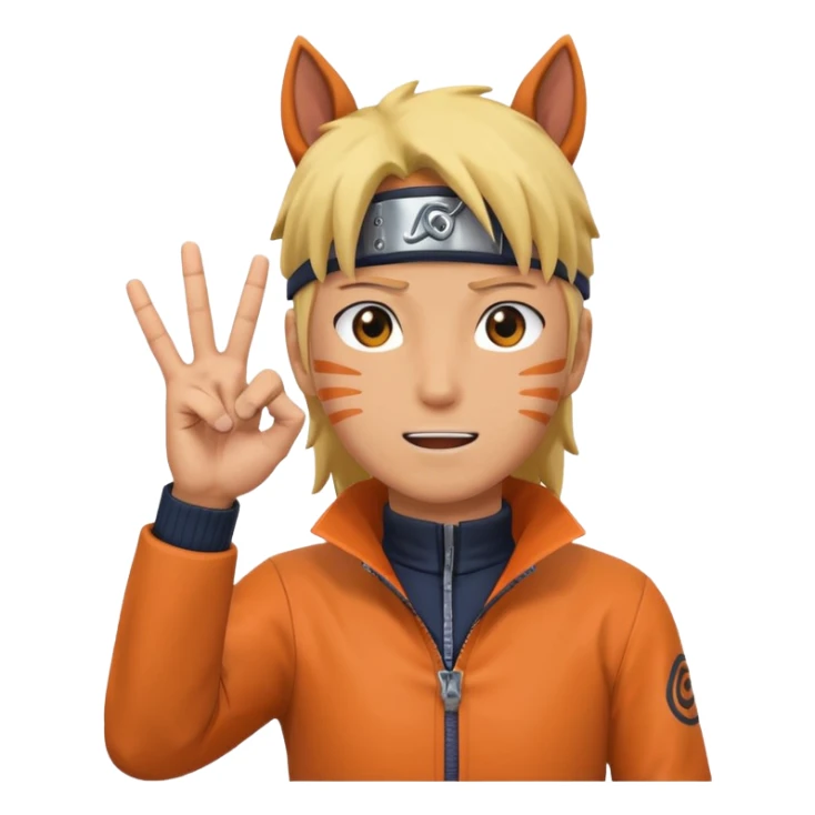 Horse hand sigh in naruto just hands no characters sticker