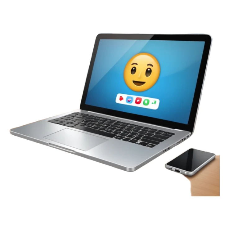 meeting call laptop sticker