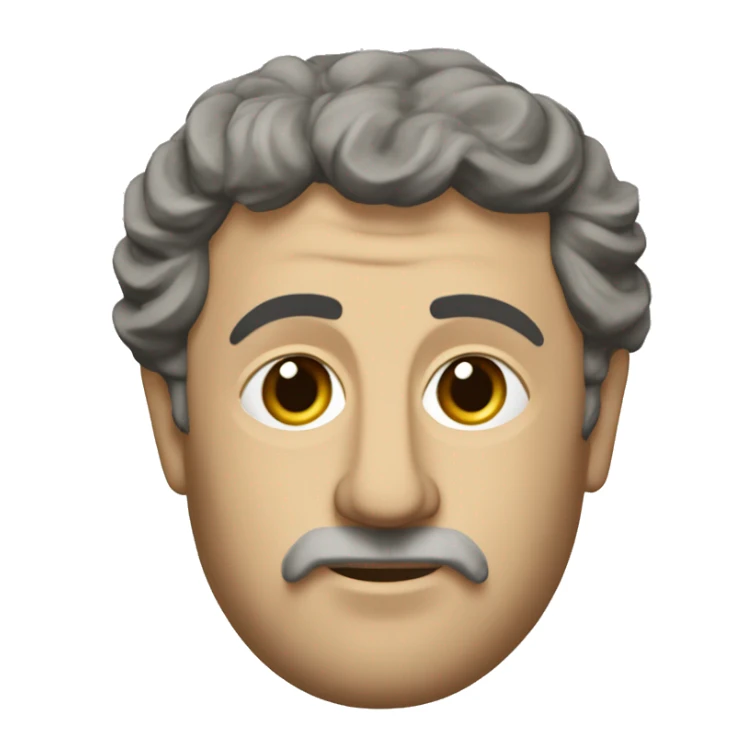 the 7th century byzantine emperor Maurice from the chst up from a 25 degree angle sticker