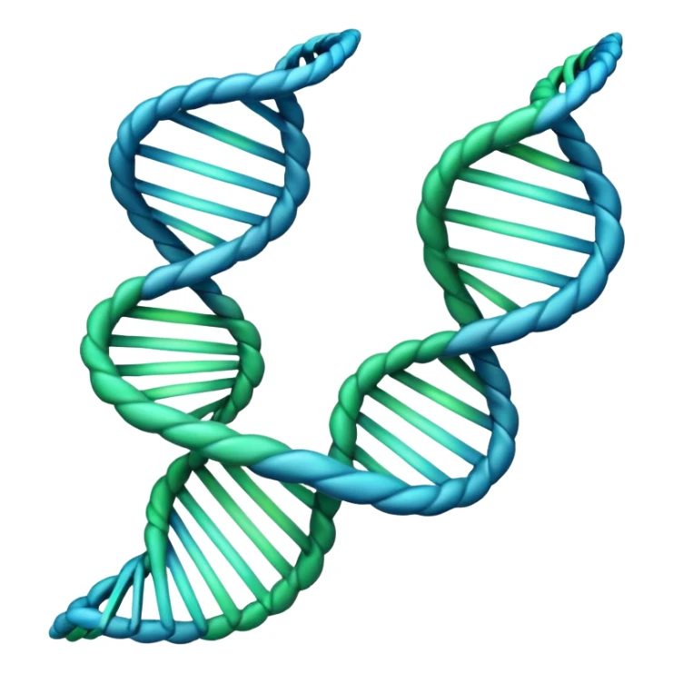 make me a DNA emoji unlike any already existing official one sticker