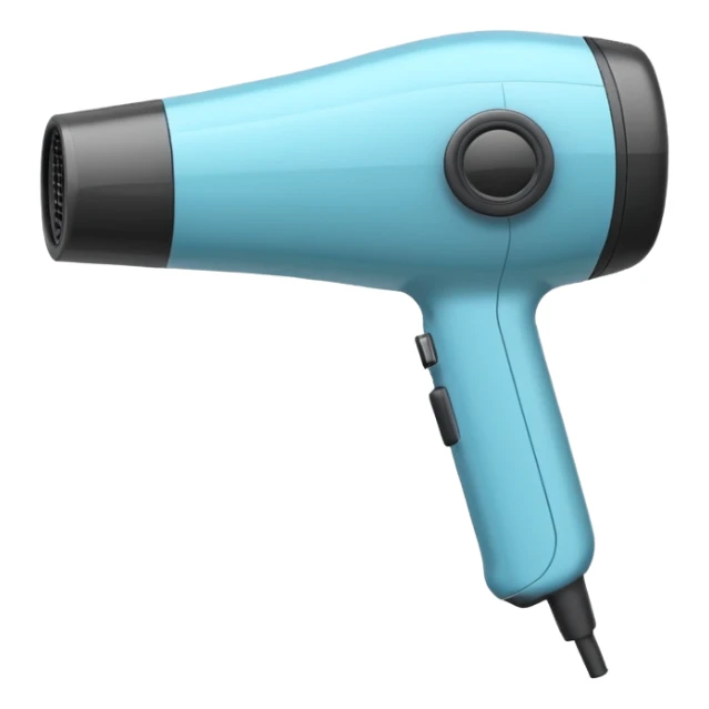 Blowdryer outline white sticker