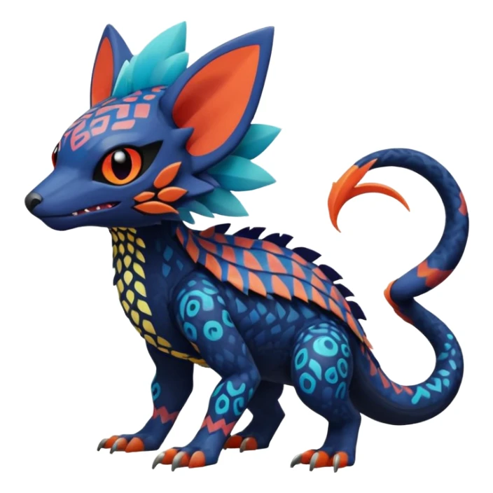  exotic Fakémon-Pokémon-Trico-Nargacuga-Vernid-creature sticker