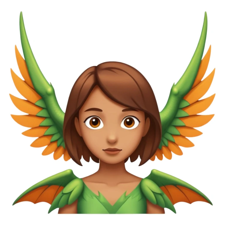 Pterodactyl that is fused with a girl  sticker