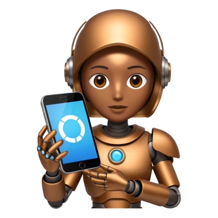 Create for me an image or emoji when an AI comes & changes the world of search engines. sticker