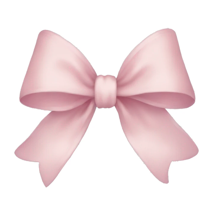 light pink bow sticker