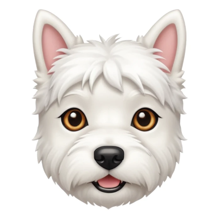 adorable west highland terrier dog sticker