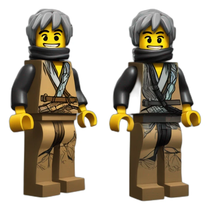 ninjago lego frère vieux et frère jeune sticker