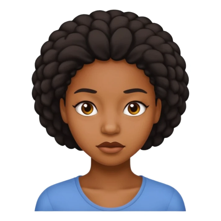 Sarcastic Stank face 20 year old black woman  sticker