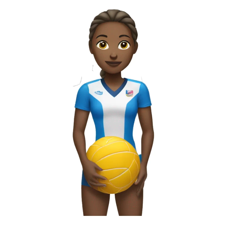 summer olympics girl playing volleyball sticker