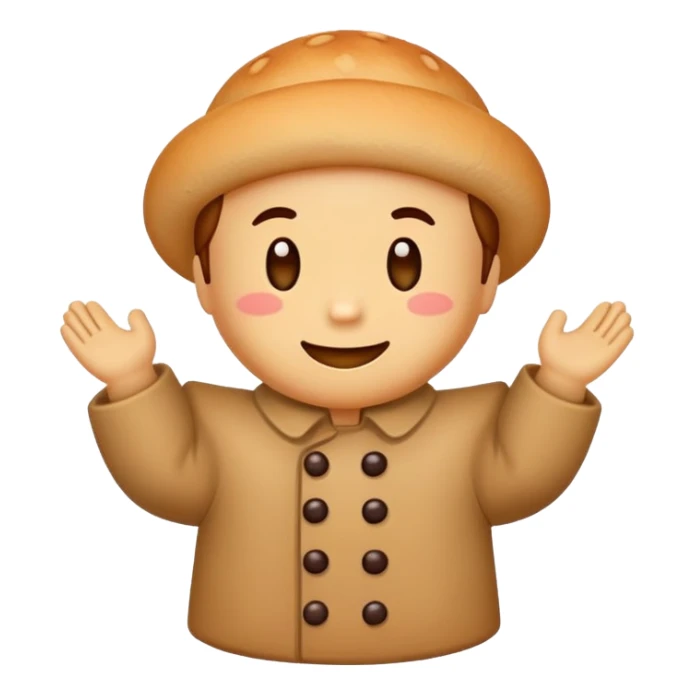 Petit biscuit bonhomme en pain d'épices sticker