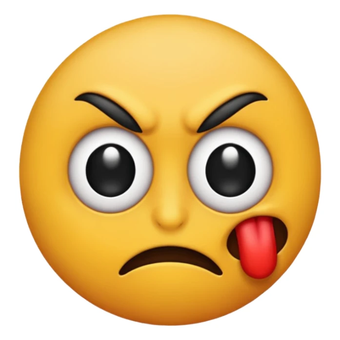One eyed emoji that’s diabolically giving the most bombastic side eye  sticker