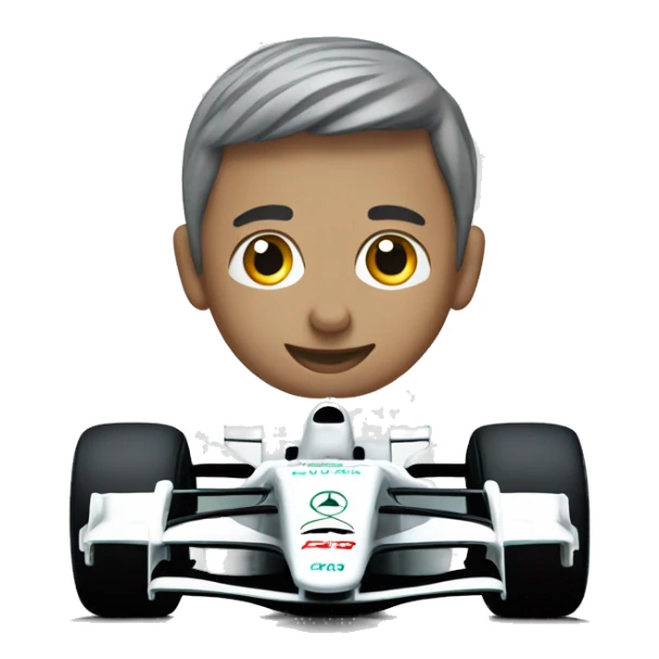 A Mercedes F1 car sticker