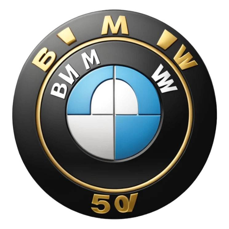 Logo BMW anniversaire 50 ans  sticker
