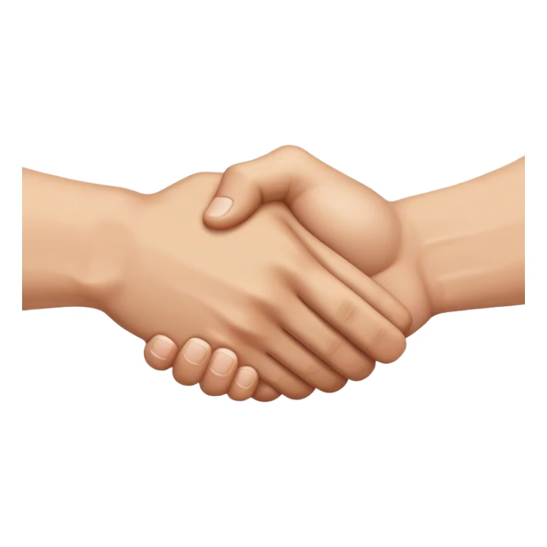 a handshake of muscles hands sticker