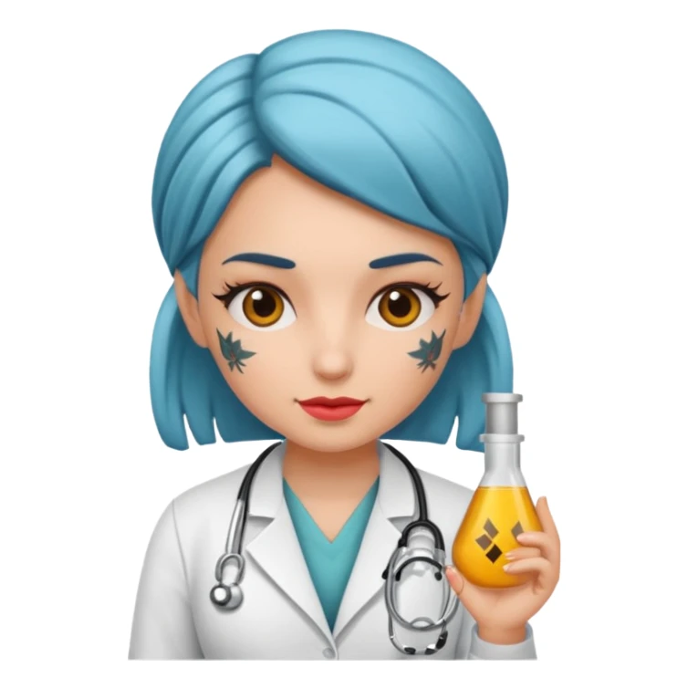 tattooed doctor girl sticker