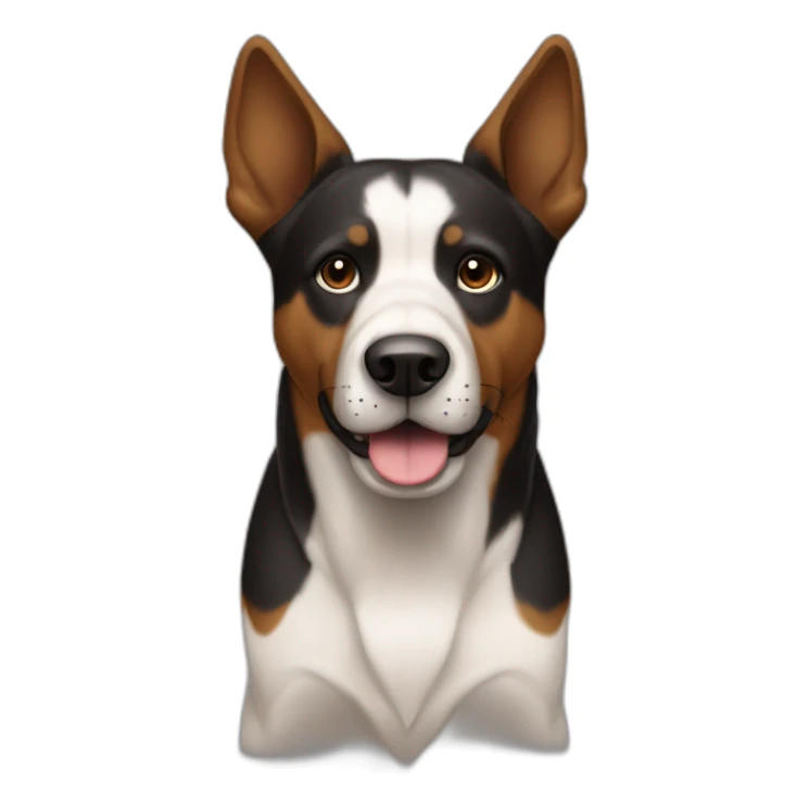 Perro grande mastín español negro y marron sticker