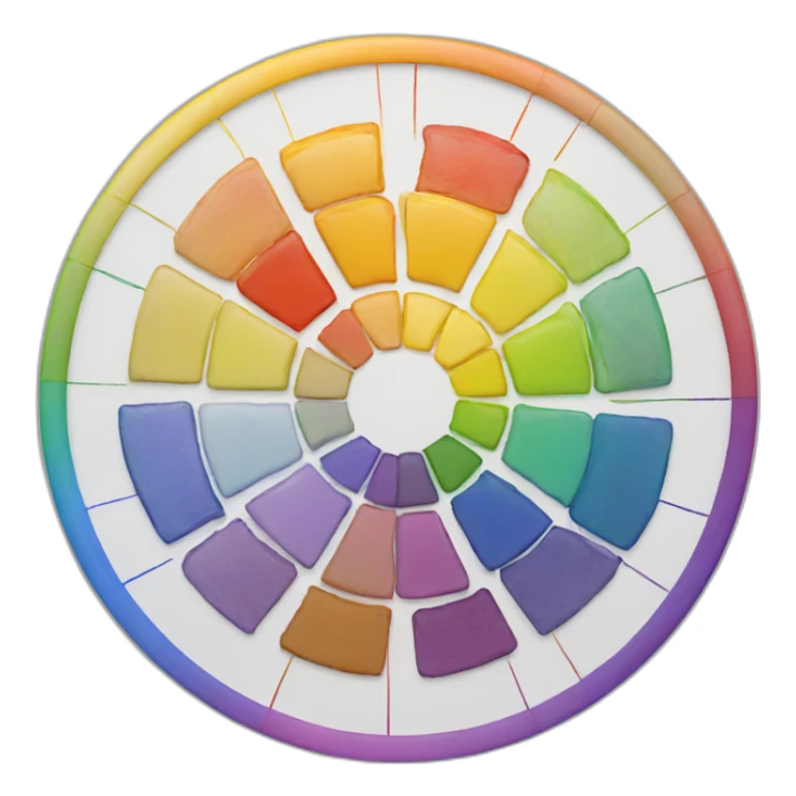 color wheel sticker