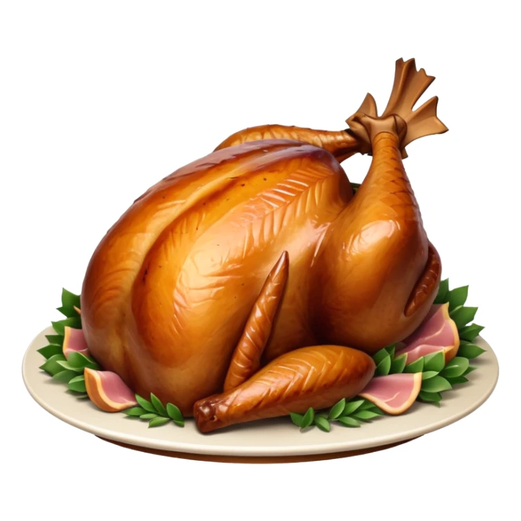 Christmas Roast potato and turkey and ham  sticker