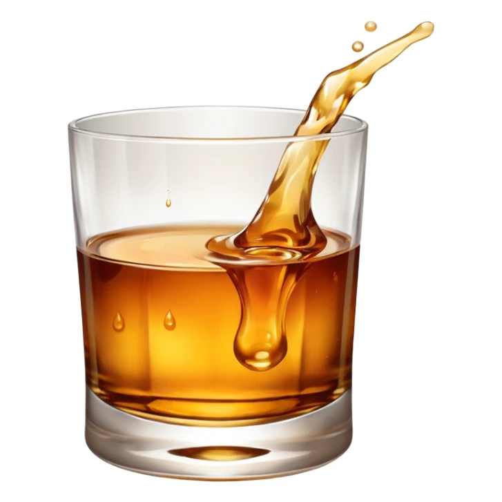 glass of whiskey sticker