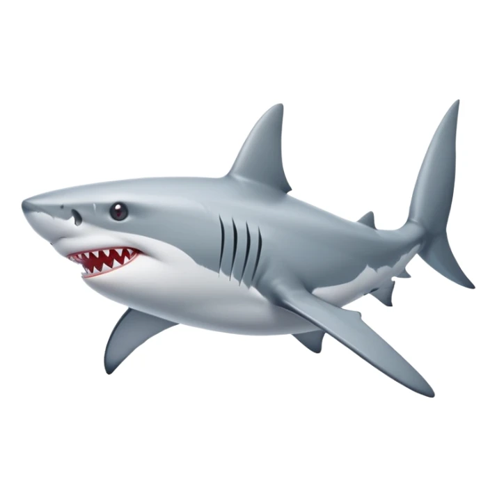 Un tiburon con zapatos nike sticker