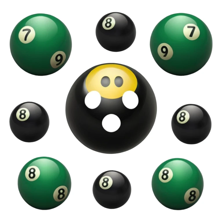 Panther print lucky nine ball sticker
