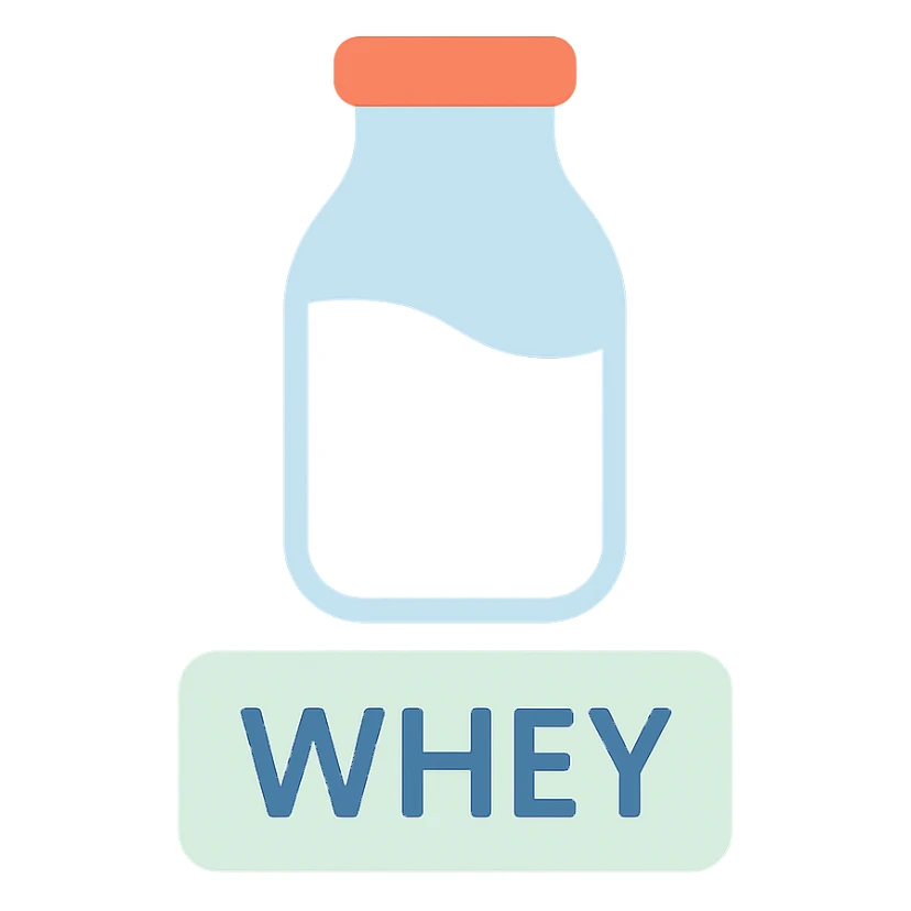 whey milk icon, colorful style, clean and modern look sticker