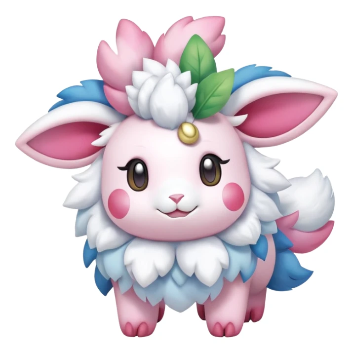Shiny Shaymin-Mareep-Sylveon-Hybrid (Full body) sticker