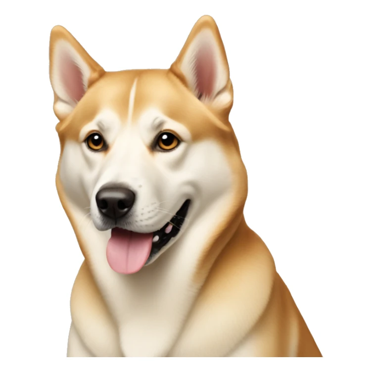 Golden husky Labrador mix dog sticker