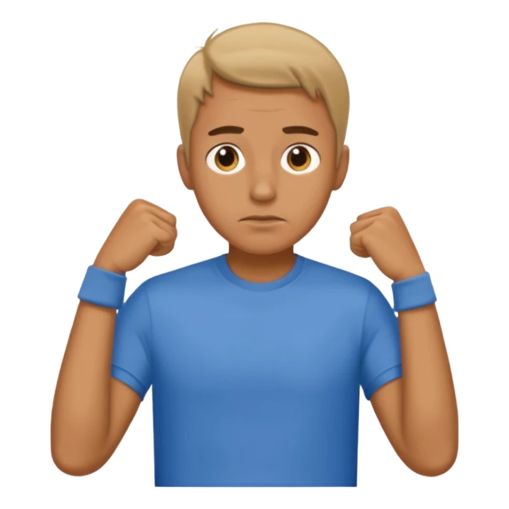 Man wearing a t-shirt and feeling cold sticker