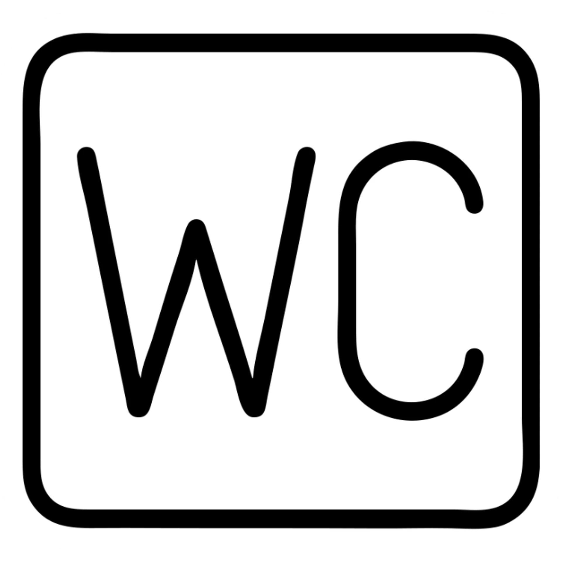 wc sign sticker
