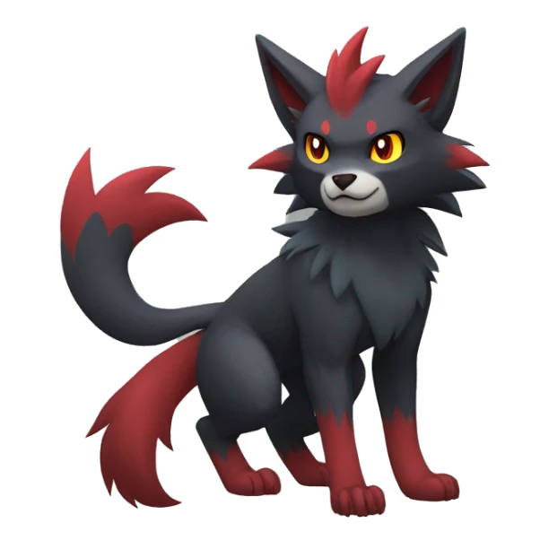 Litten-Zoroark-Mightyena-Zorua full body sticker