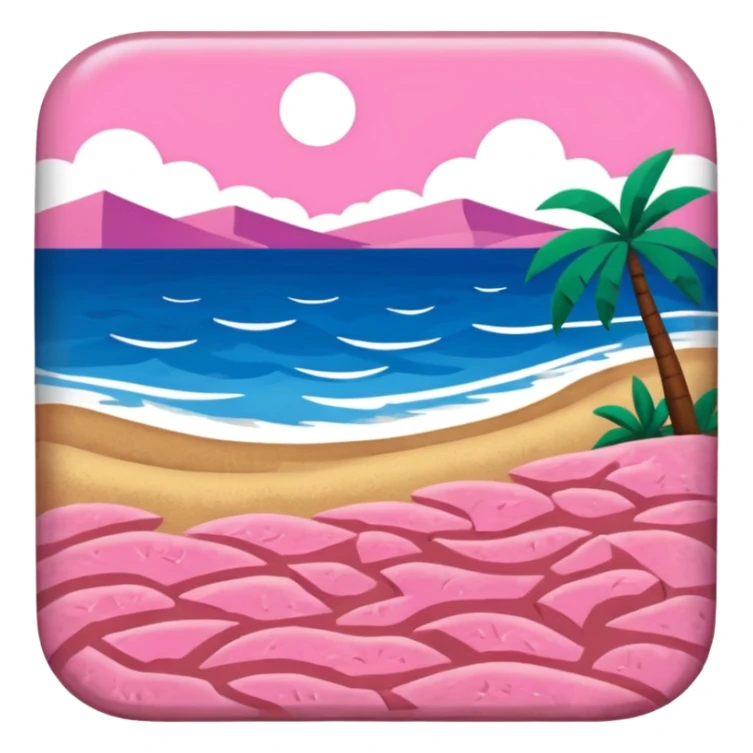 Matisse slop style pink SPAM art landscape sticker