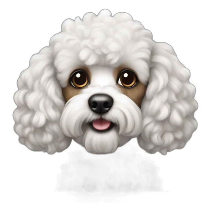 harlequin dwarf poodle sticker
