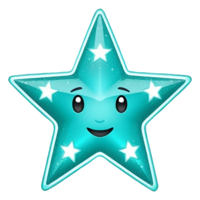 Teal star with You Rock wording sticker