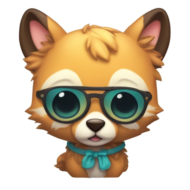 Cool Kawaii Original Character Animal by griffsnuff sticker