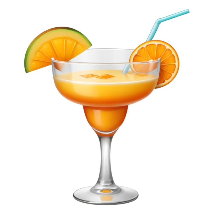 Mango daiqiri und nichts am glas schmücken sticker