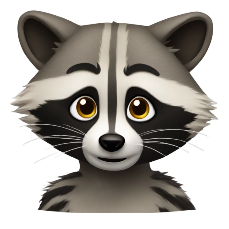 A raccoon sticker