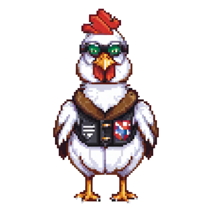 chicken jockey sticker