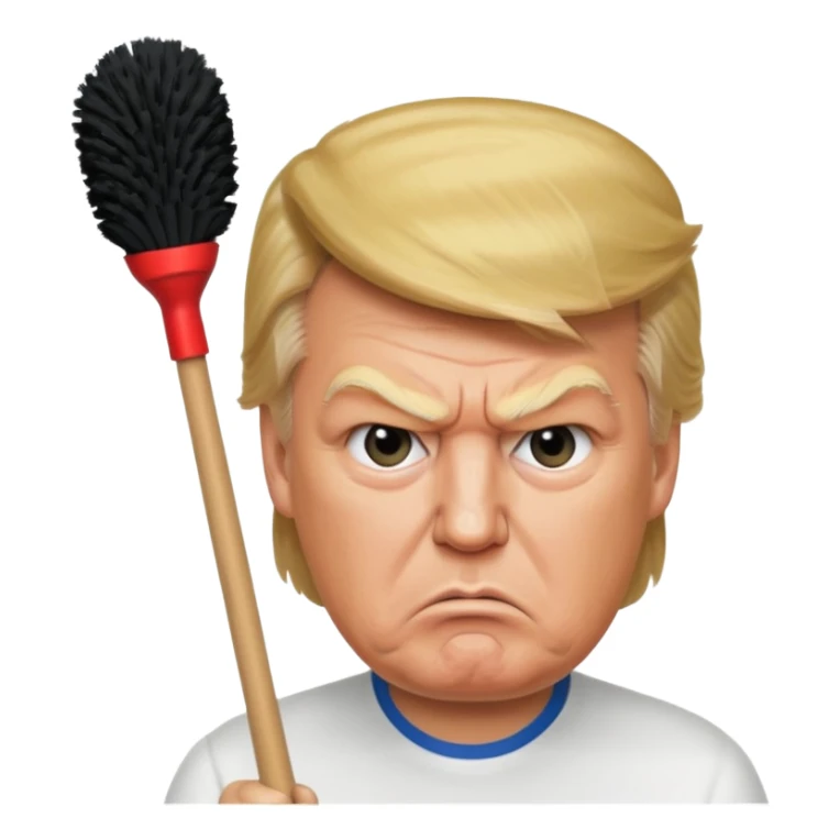 toilet brush donald trump sticker