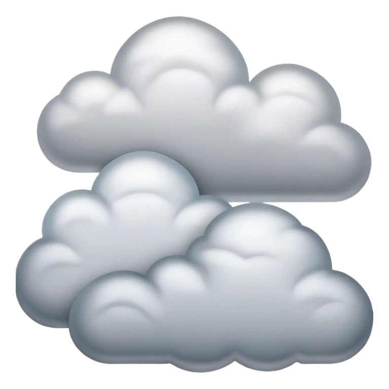 Cinematic Realistic Stratus Emoji, Low and layered, with uniform, gray clouds covering the sky in a smooth, even blanket. The clouds seem to hang gently in the atmosphere, creating a soft, diffused light below. Soft glowing outline, capturing the essence of calm, peaceful overcast skies in a serene stratus cloud! sticker