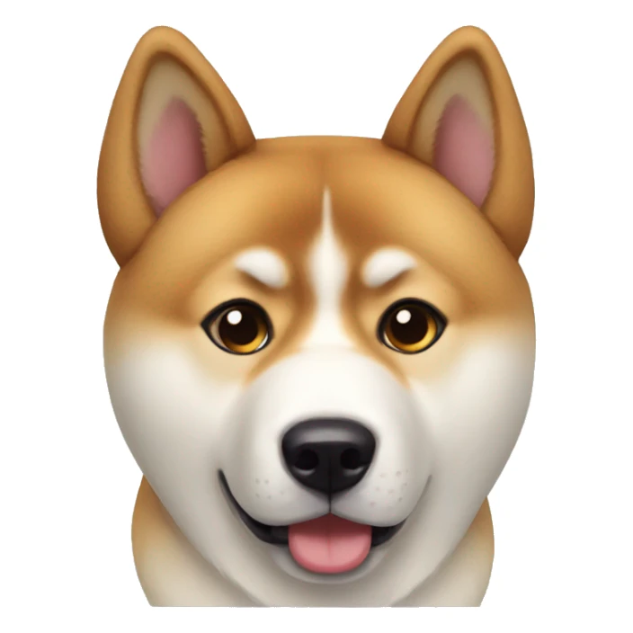 Akita inu Big surprise eyes sticker