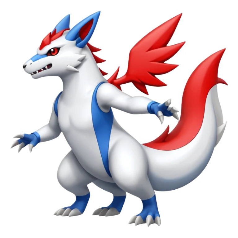 reshiram-Zangoose-Gabite-Fusion (full body) sticker
