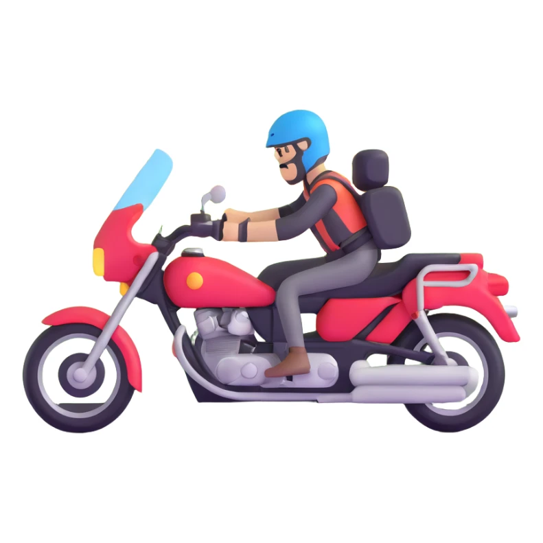 motorcycle touring through scenic countryside sticker
