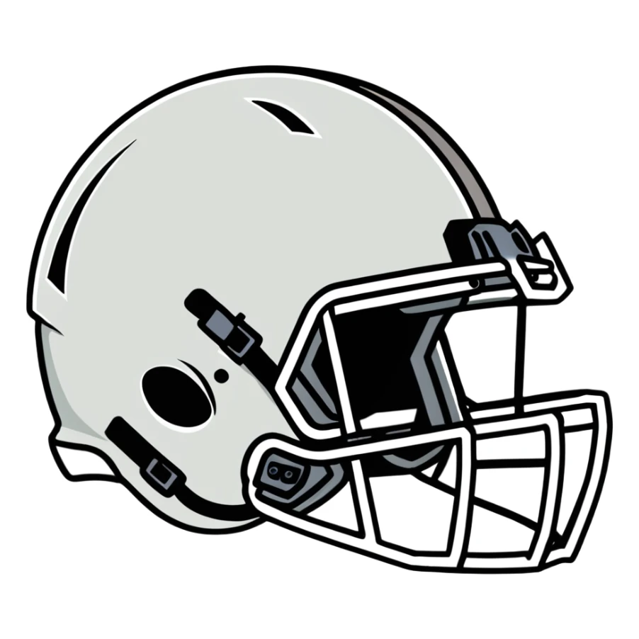 Raider football helmet  sticker