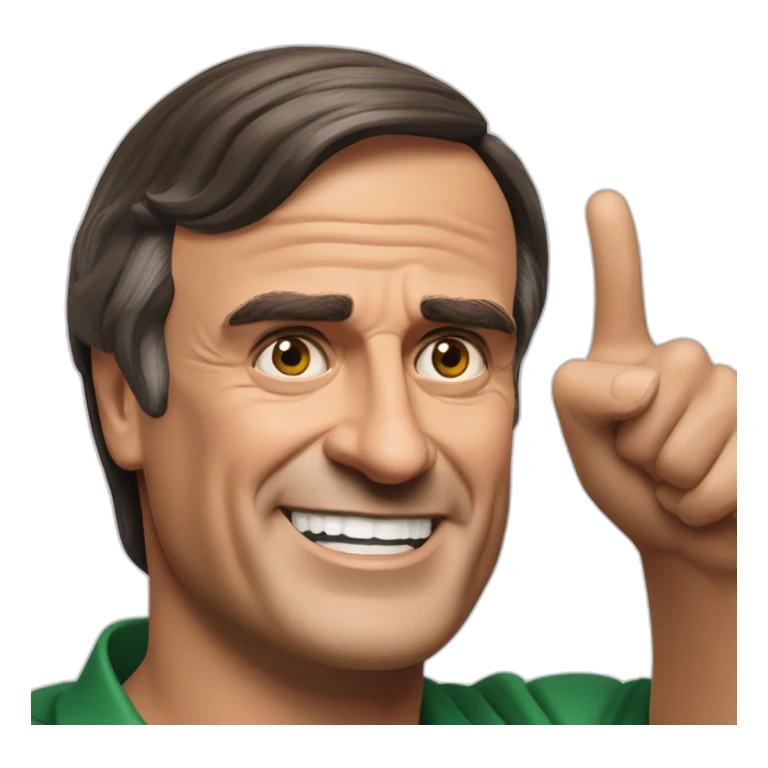 Jair Messias Bolsonaro pointing hands up sticker