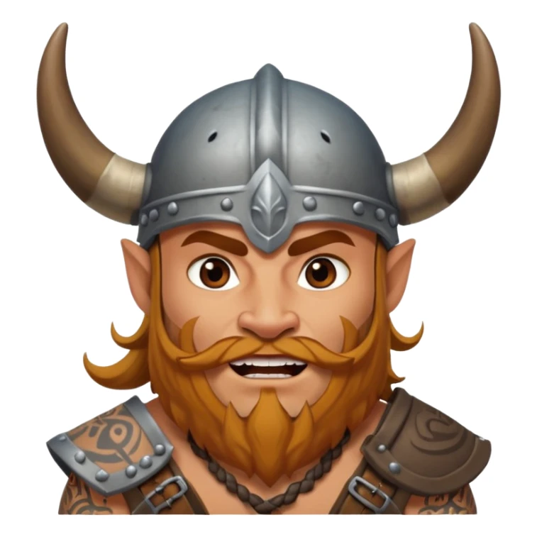 excited Māori Viking with some tatoos sticker