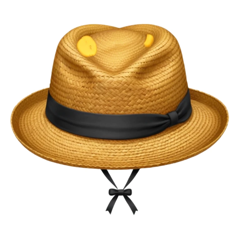 Straw hat sticker